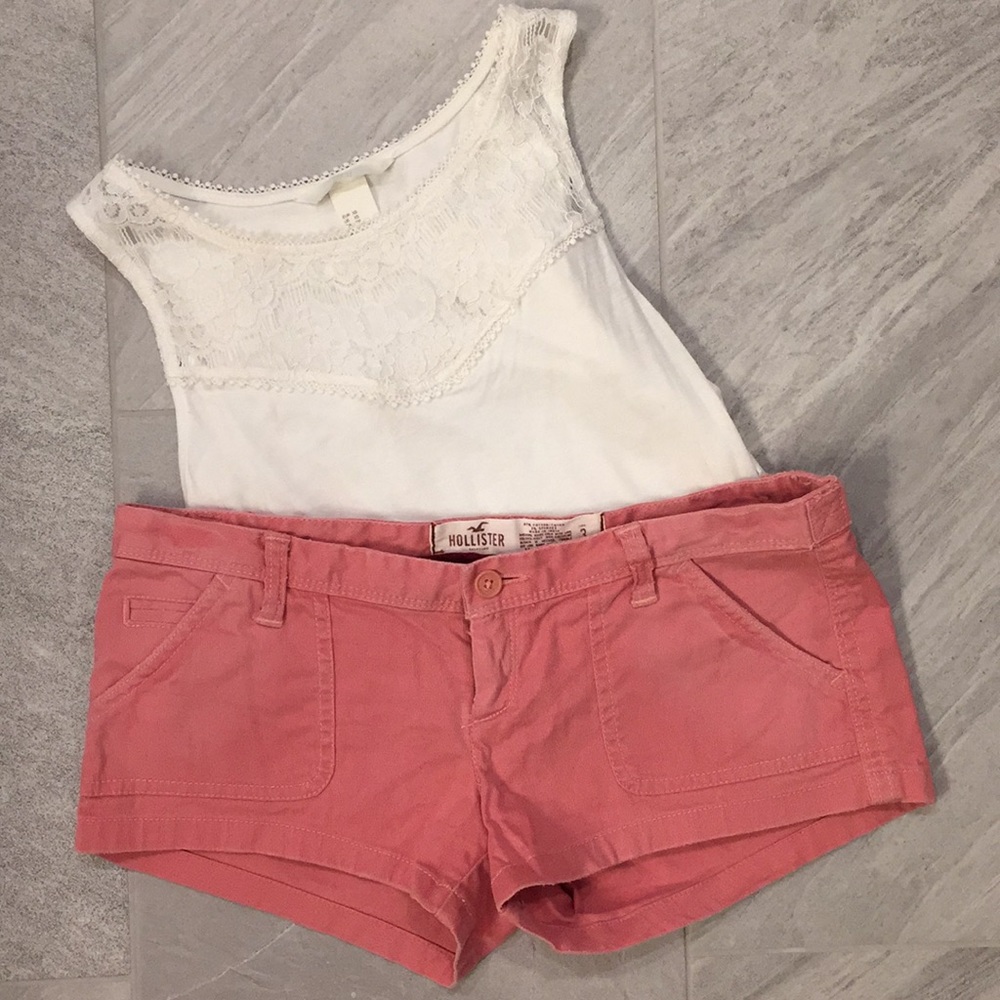 Hollister Plain Pink Shorts Size 3